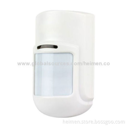 Wireless Wide Angle PIR Detector , Fresnel Lens, DC 9V(6F22 battery)